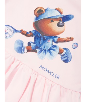 Moncler Enfant Baby Girls Tennis Bear Dress in Pink acheter en ligne