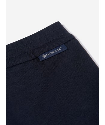 Moncler Enfant Baby Boys Logo Joggers in Navy Dans la société mordern