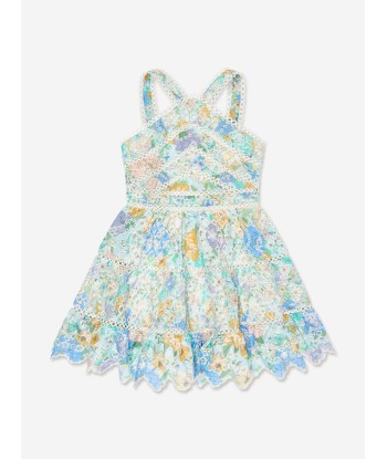 Marlo Girls Azure Embroidered Dress in Multicolour Amélioration de cerveau avec