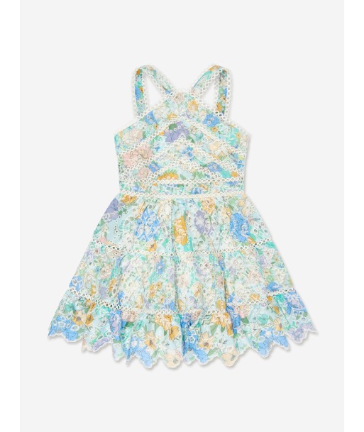 Marlo Girls Azure Embroidered Dress in Multicolour Amélioration de cerveau avec