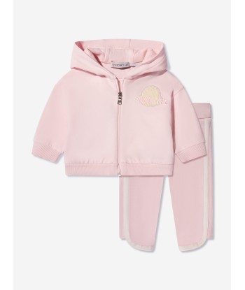 Moncler Enfant Baby Girls Logo Tracksuit in Pink shop