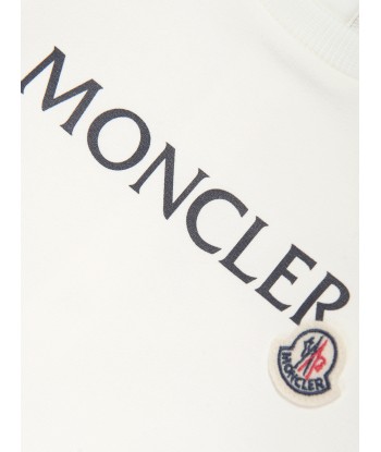 Moncler Enfant Baby Logo Romper in White l'évolution des habitudes 