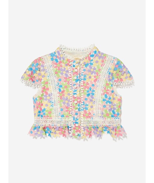 Marlo Girls Giselle Embroidered Top in Multicolour en ligne des produits 