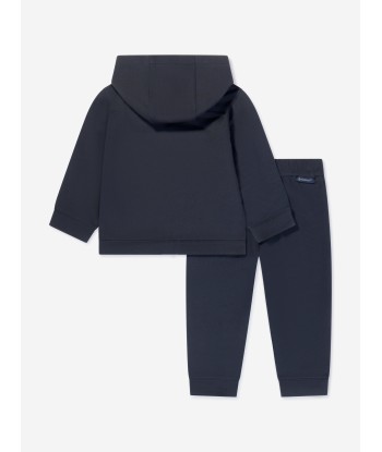 Moncler Enfant Baby Logo Tracksuit in Navy du meilleur 