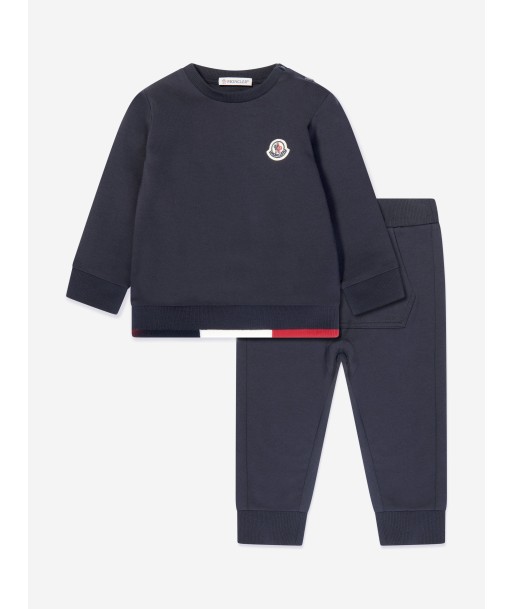 Moncler Enfant Baby Boys Logo Tracksuit in Navy le concept de la Pate a emporter 