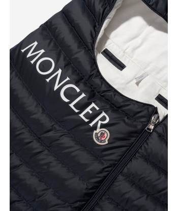 Moncler Enfant Baby Down Padded Nest in Navy Les magasins à Paris