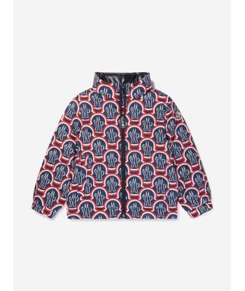 Moncler Enfant Boys Down Padded Hexagon Jacket in Multicolour Profitez des Offres !