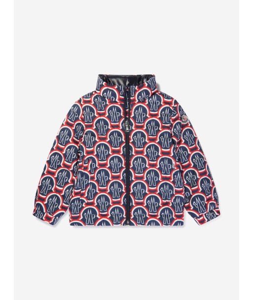 Moncler Enfant Boys Down Padded Hexagon Jacket in Multicolour Profitez des Offres !