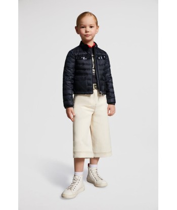 Moncler Enfant Girls Down Padded Palans Jacket in Navy des créatures d'habitude