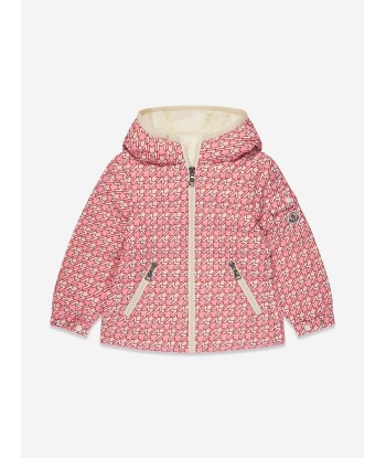 Moncler Enfant Girls Down Padded Gles Jacket in Pink la livraison gratuite