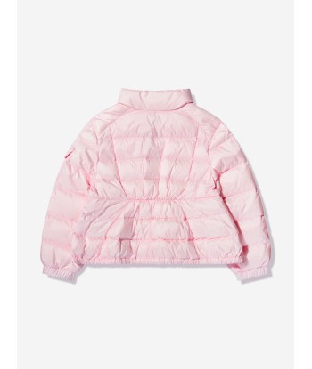 Moncler Enfant Girls Down Padded Aminia Jacket in Pink destockage