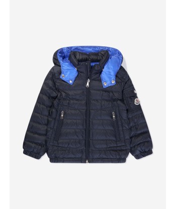 Moncler Enfant Boys Down Padded Lauros Jacket in Navy pour bénéficier 