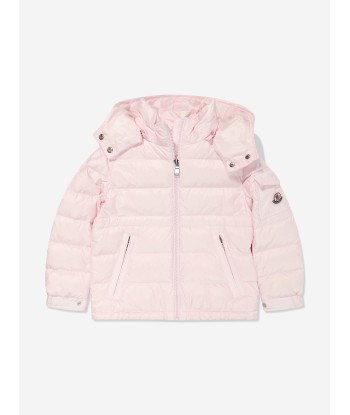 Moncler Enfant Girls Down Padded Dalles Jacket in Pink prix pour 