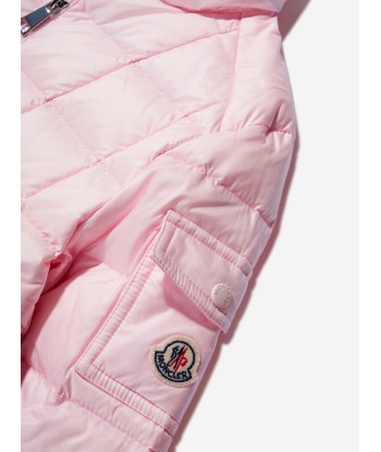 Moncler Enfant Girls Down Padded Aminia Jacket in Pink destockage