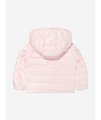 Moncler Enfant Girls Down Padded Dalles Jacket in Pink prix pour 