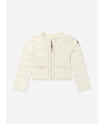 Moncler Enfant Girls Down Padded Dafina Jacket in Ivory des créatures d'habitude