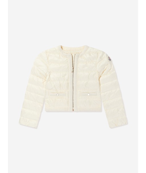 Moncler Enfant Girls Down Padded Dafina Jacket in Ivory des créatures d'habitude