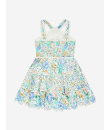 Marlo Girls Azure Embroidered Dress in Multicolour Amélioration de cerveau avec