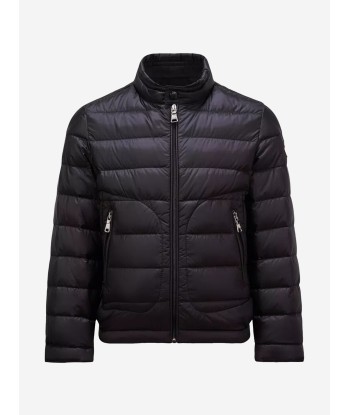 Moncler Enfant Boys Down Padded Acorus Jacket in Navy 2024