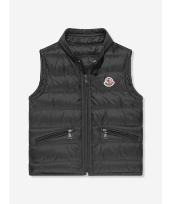 Moncler Enfant Boys Down Padded Gui Gilet in Black la chaussure