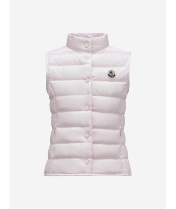 Moncler Enfant Girls Down Padded Liane Gilet in Pink français