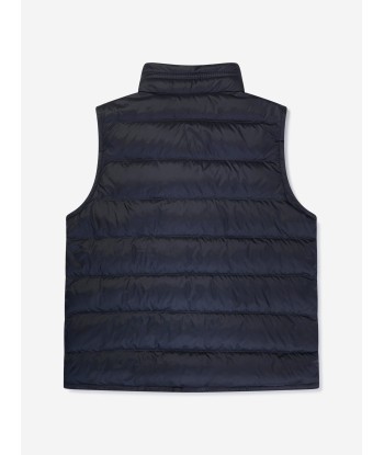 Moncler Enfant Boys Down Padded Gui Gilet in Navy Comparez et commandez 