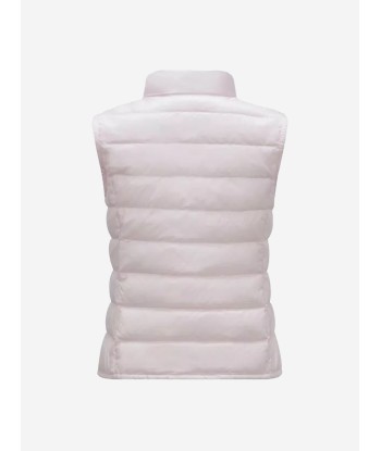 Moncler Enfant Girls Down Padded Liane Gilet in Pink français