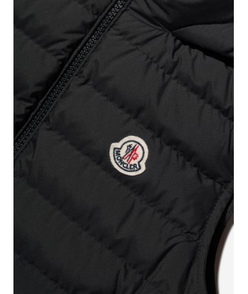 Moncler Enfant Boys Down Padded Kamaria Gilet in Black Jusqu'à 80% De Réduction