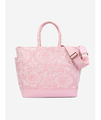 Versace Baby Girls Barocco Logo Changing Bag in Pink de France