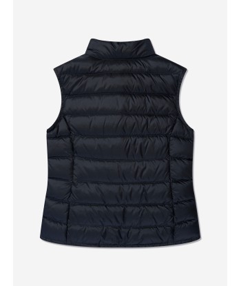 Moncler Enfant Girls Down Padded Liane Gilet in Navy Amélioration de cerveau avec