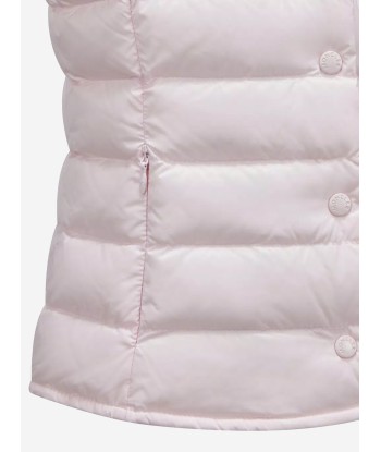 Moncler Enfant Girls Down Padded Liane Gilet in Pink français