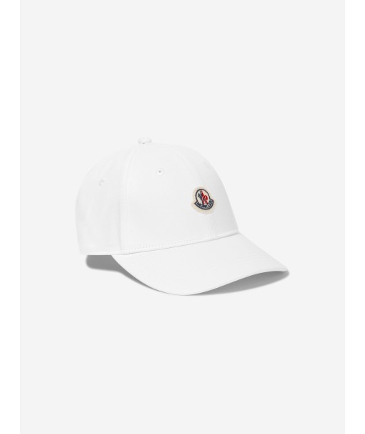 Moncler Enfant Boys Logo Baseball Cap in White sélection de produits