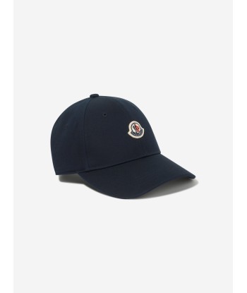 Moncler Enfant Boys Logo Baseball Cap in Navy la chaussure