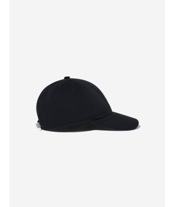 Moncler Enfant Boys Logo Baseball Cap in Black en ligne