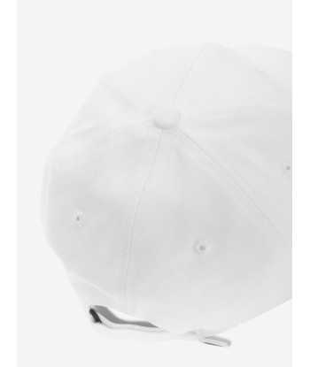 Moncler Enfant Boys Logo Baseball Cap in White sélection de produits