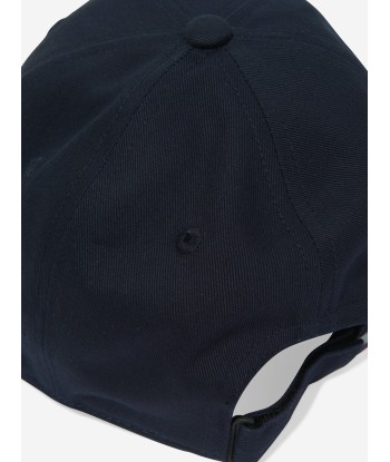 Moncler Enfant Boys Logo Baseball Cap in Navy la chaussure