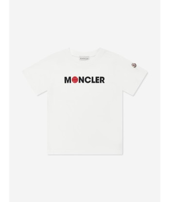 Moncler Enfant Boys Basketball Logo T-Shirt in White france