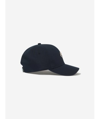 Moncler Enfant Boys Logo Baseball Cap in Navy la chaussure