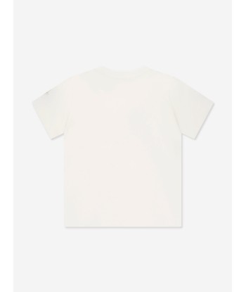 Moncler Enfant Boys Logo T-Shirt in White les ligaments