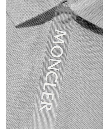 Moncler Enfant Boys Logo Polo Shirt in Grey vous aussi creer 