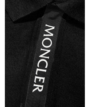 Moncler Enfant Boys Logo Polo Shirt in Black Venez acheter