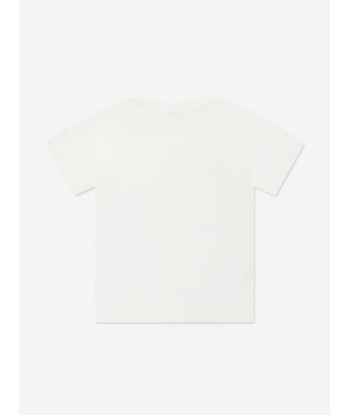 Moncler Enfant Boys Graphic Basketball Print T-Shirt in White la colonne vertébrale