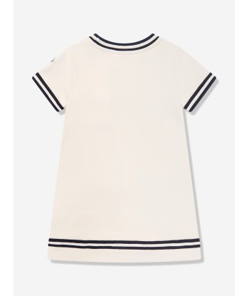 Moncler Enfant Girls A-Line Pocket Dress in Ivory 2024