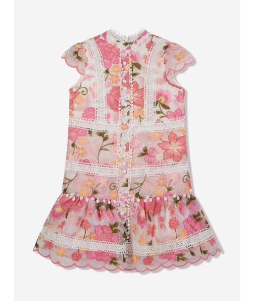 Marlo Girls Primrose Embroidered Dress in Multicolour ouvre sa boutique