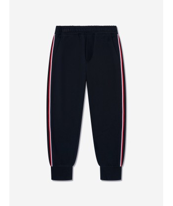 Moncler Enfant Boys Logo Joggers in Navy Faites des économies