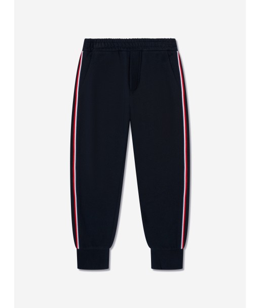 Moncler Enfant Boys Logo Joggers in Navy Faites des économies