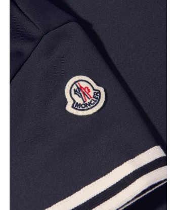 Moncler Enfant Girls A-Line Pocket Dress in Navy ouvre sa boutique