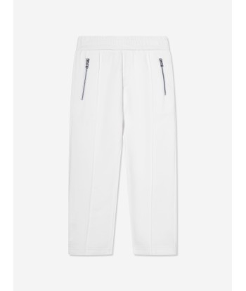 Moncler Enfant Boys Logo Sweatpants in White Economisez 