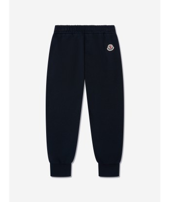 Moncler Enfant Boys Logo Joggers in Navy Faites des économies