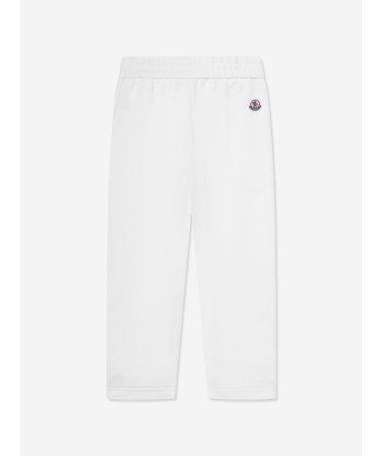 Moncler Enfant Boys Logo Sweatpants in White Economisez 